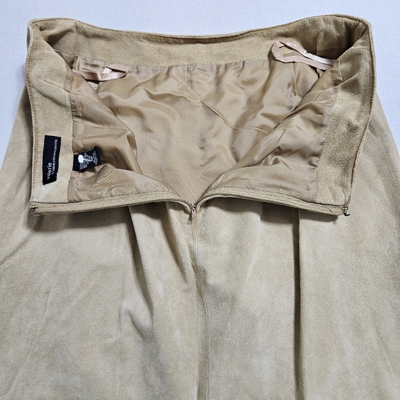 NWOT Valerie Womens 100% Leather Maxi Skirt Back Slit Western Cowgirl A-Line LP - Picture 11 of 16